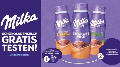 Milka Schokoladenmilch gratis testen!