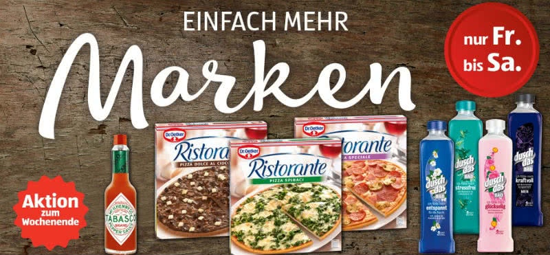 Angebote fürs Wochenende Ausschnitt aus dem Aldi Süd Prospekt