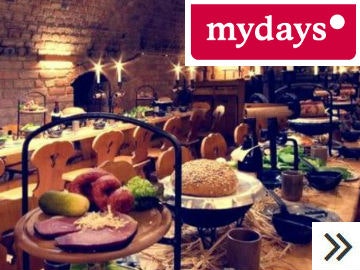 Ritterschmaus: die kleine Zeitreise ins Mittelalter Ritteressen von mydays: zu Valentinstag mit Rabatt