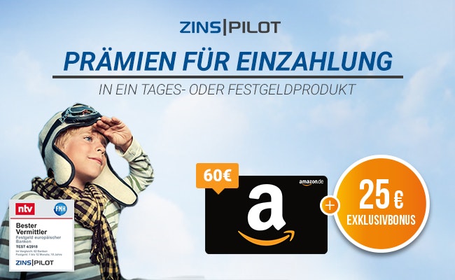 Unser ZINSPILOT-Angebot Sichere dir dieses ZINSPILOT-Angebot