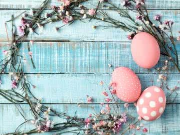 Gepunktete Ostereier Gepunktete Eierschalen sind der Klassiker unter der Osterdeko
