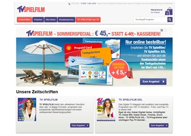 Deine Lieblingszeitschrift - ob print oder digital - wird mit einem Gutschein günstiger TV Spielfilm dank Gutschein günstiger bestellen