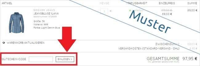 Bogner-Gutschein einlösen So löst ihr euren Gutscheincode bei Bogner ein