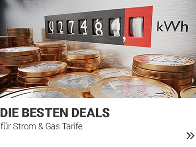 Die besten Deals für Strom & Gas Tarife banner