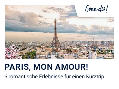 6 romantische Erlebnisse für einen Kurztrip nach Paris banner