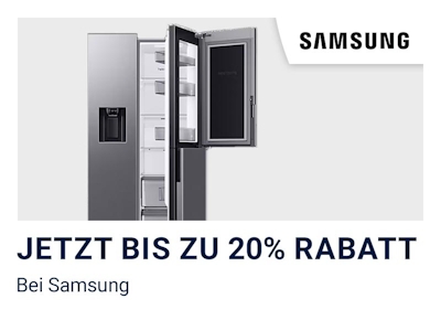 20% Rabatt bei Samsung banner