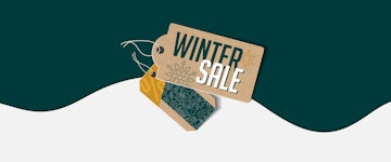 Ein Schriftzug "Winter Sale"