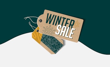 Ein Schriftzug "Winter Sale"