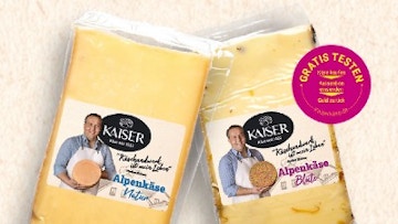 Kaiser Käse -  Alpenkäse Natur und Blüte Gratis testen