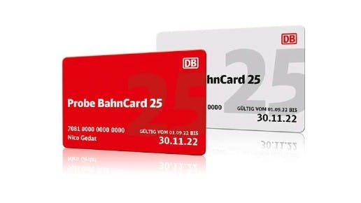Probe BahnCard 25 mit bis zu 100% Rabatt