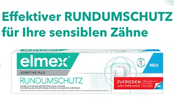 elmex Sensitive Plus - Rundumschutz Gratis testen