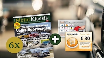 6 Ausgaben "Motor Klassik" für 34,50€ + 30€ Prämie