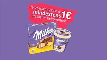 Milka Eis - mindestens 1€ zurück erhalten