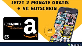 2 Monate "Readly" gratis + 5€-Amazon.de-Gutschein