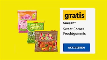 Gratis Sweet Corner Fruchtgummis mit Lidl Plus ("Über mich" Profil vervollständigen)