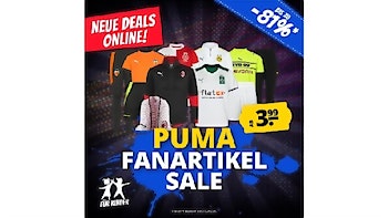 PUMA Fan-Artikel ab 3,99€ bei SportSpar