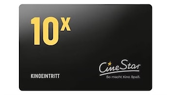 10 Cinestar Tickets für 55€