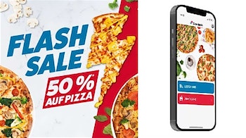 Nur im Mai: Jeden Dienstag 50% Rabatt auf Pizza-Bestellungen